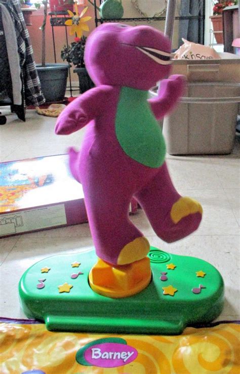 Barney Move N Groove Dance Inflatable Toy Doll Fisher Price Game 2001