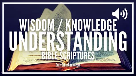 Bible Verses On Wisdom Knowledge And Understanding Encouraging