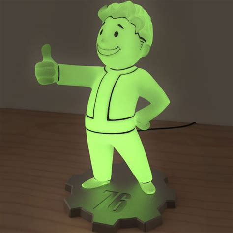 Fallout Vault Boy Glowing Led Lamp Internet Vs Wallet