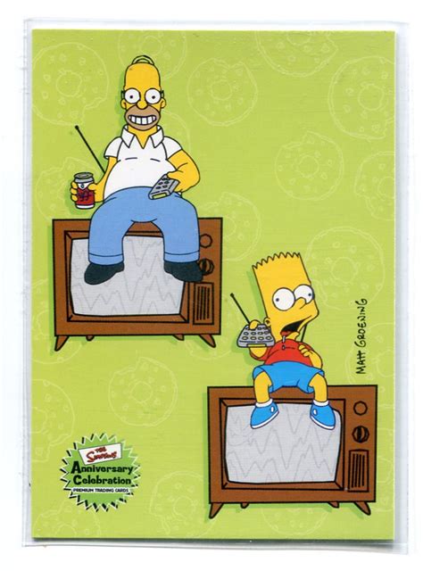 Homer And Bart Simpson 2000 Inkworks 62 Homer Sweet Homer