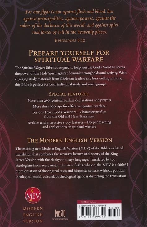 The Spiritual Warfare Bible Mev