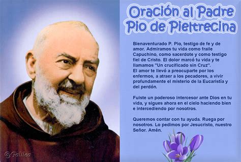 Santa María Madre De Dios Y Madre Nuestra Oración Al Padre Pio