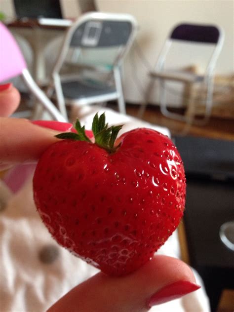 Heart Shaped Strawberry I Photographed Last Summer Heart Shapes