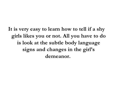 How To Tell If A Shy Girl Likes You Or Not By Reading Body Language S