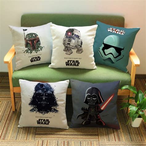 Yoda Cute Version Poster Star Wars Cushion Cover Decoration Darth Vader