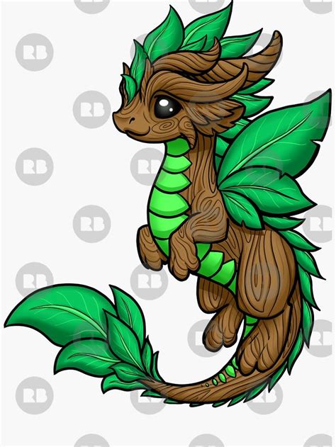 Earth Dragon Sticker By Rebecca Golins In 2020 Cute Dragon Drawing