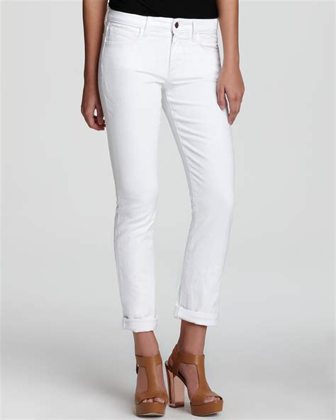 Joes Jeans Bonnie Clean Cuffed Crop In White Bloomingdales