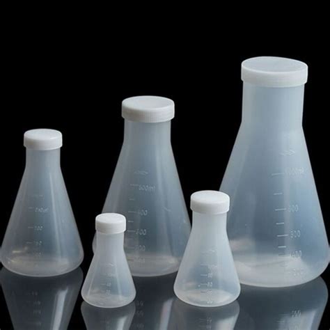 Perse With Screw Caps Plastic Erlenmeyer Flask 50ml 100ml 250ml