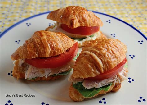 Mini Tomato Chicken Croissant Sandwiches Recipe