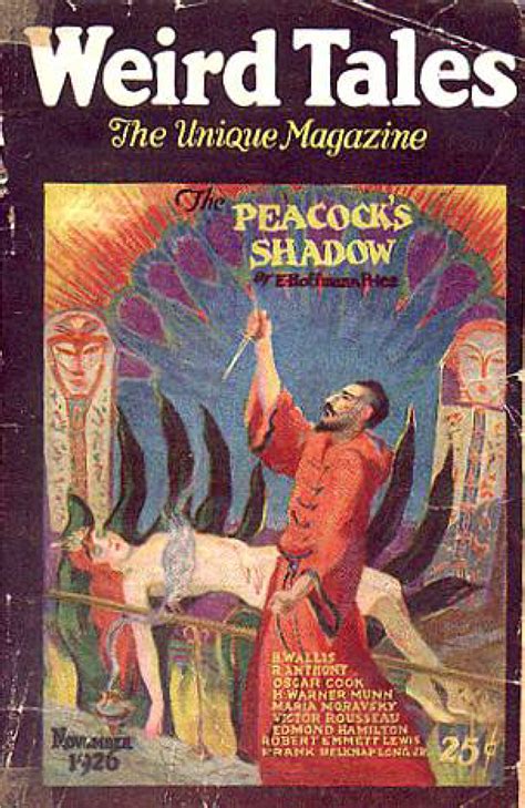 Tellers Of Weird Tales Peacocks On The Cover Of Weird Tales