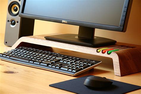 This Wood Monitor Stand Improves Ergonomics And Looks Great Doing It