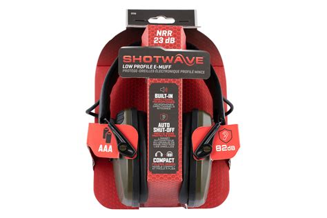 allen shotwave low profile e muff ear protection sportsman s outdoor superstore