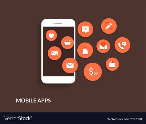 Mobile Apps Royalty Free Vector Image Vectorstock