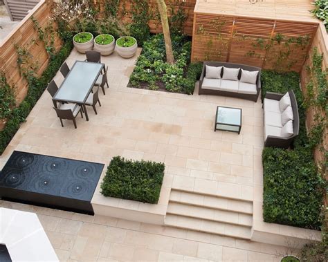 Contemporary Garden Living Dining Area The Vale Garden In London By Randle Siddeley Landscape