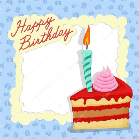 Happy Birthday Card Place For Text Stock Vector Image By ©popaukropa