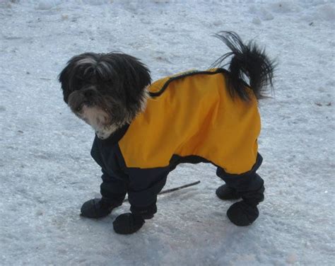 Tootlewears Dog Snowsuit With Attached Boots By Tootlewear Dog