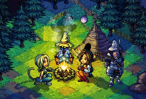 Wallpaper Final Fantasy Ix Pixel Art Garnet Til Alexandros Xvii