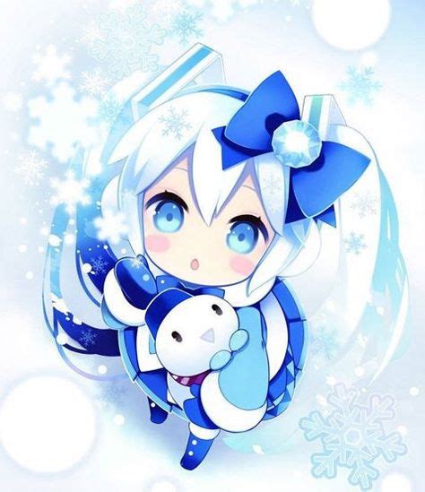 Hatsune Miku Winter Miku Anime Snow Miku Hatsune Chibi Anime