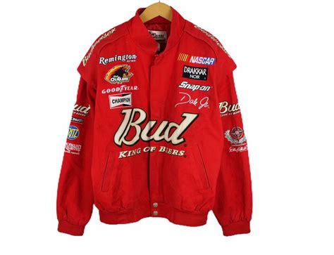 Vintage Vintage Dale Earnhardt Jr Budweiser Racing Jacket Grailed