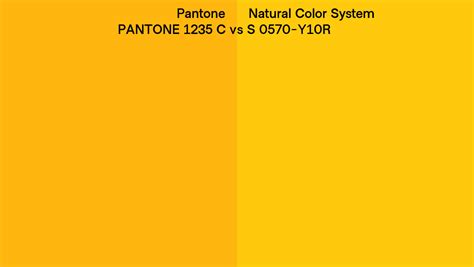 Pantone 1235 C Vs Natural Color System S 0570 Y10r Side By Side Comparison