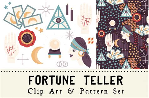 Fortune Teller Clip Art And Pattern Illustrations On Creative Market