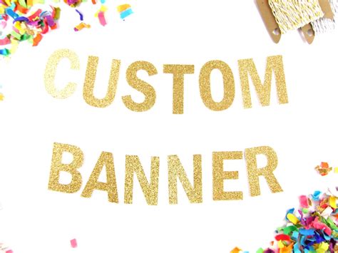 5 Custom Glitter Banner Design Your Own Banner
