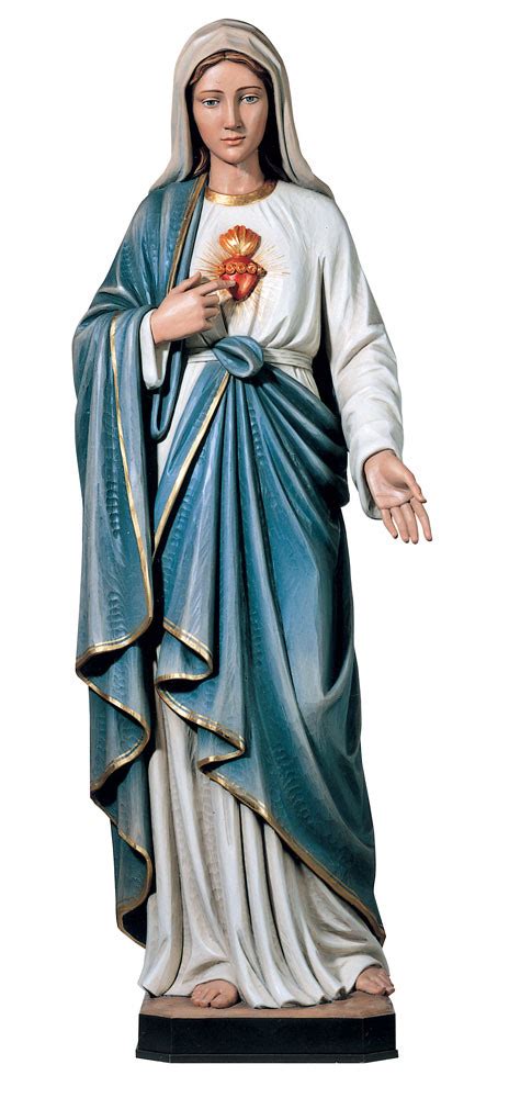 Sacred Heart Of Mary Handcrafted Statue 640129 St Jude Shop Inc