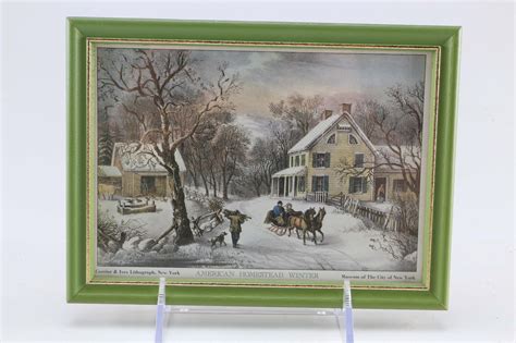 Currier And Ives American Homestead Offset Lithograph Collection Ebth