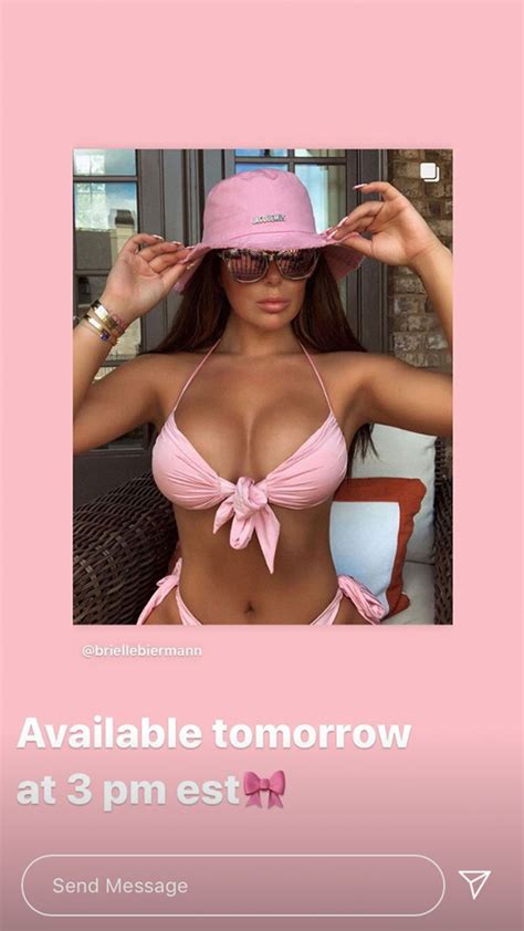 Brielle Biermann Shows Off Her Famous Curves In A Pink Bikini Designed
