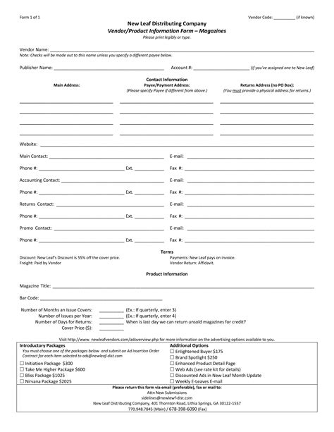 Free 14 Product Information Forms In Ms Word Pdf Excel