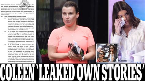 Exclusive Rebekah Vardy Accuses Coleen Rooney Of Leaking Stories To The Press Herself Daily