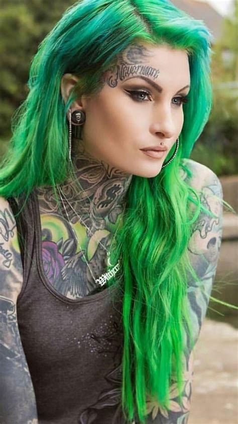 Pin By Lilith Vamp Vixen Lovelust On Lusy Logan Model Tattoed Women Hair Styles Hair