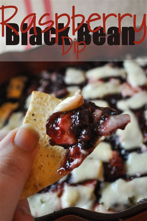 Raspberry Black Bean Dip From Mamaplusone