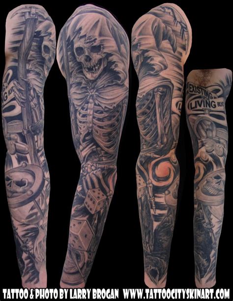 Tattoo Designs Yoga Grim Reaper Tattoos Sleeve
