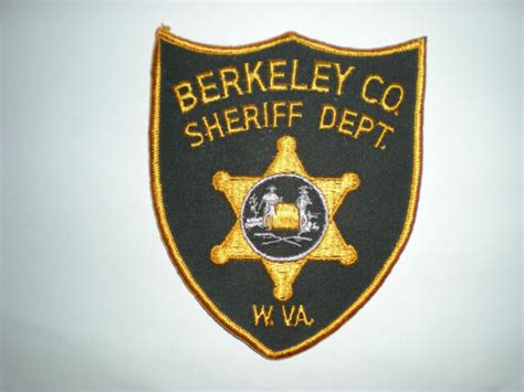 Berkeley County West Virginia Sheriffs Department Patch Ebay