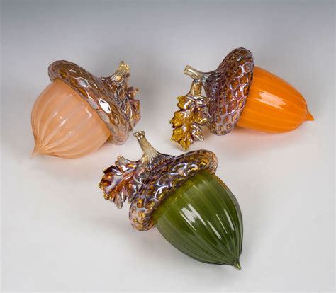 Acorns By Treg Silkwood Art Glass Sculpture Artful Home Glass Art