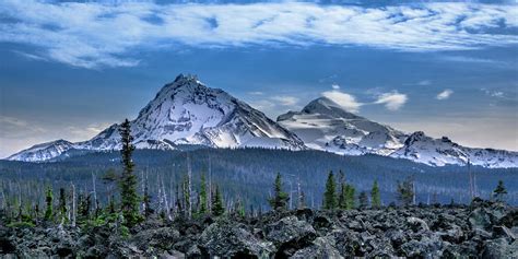 3 Sisters Of Oregon Cascades Photograph By Bill Posner Pixels