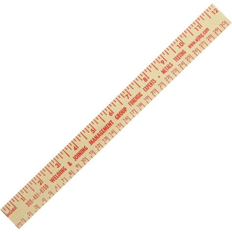 Custom Wood Ruler English And Metric Scales 12
