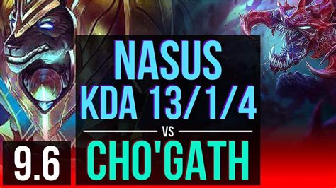 Nasus Vs Chogath Top Kda 1314 600 Games