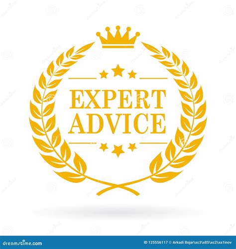 Expert Advice Vector Icon Stock Vector Illustration Of Leaves 125556117