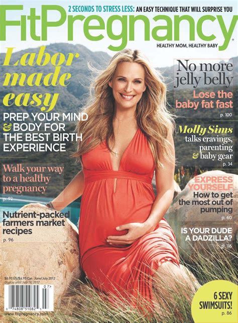 Bump Watch Molly Sims On Fit Pregnancy Cover And In Valsar Color Project