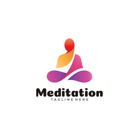 Premium Vector Abstract Colorful Meditation Yoga Logo