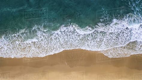 Drone Shot Of Beach Stock Photo Dissolve