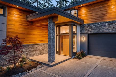 Gorgeous Ledge Stone House Designs Contemporary Entry Vancouver Home