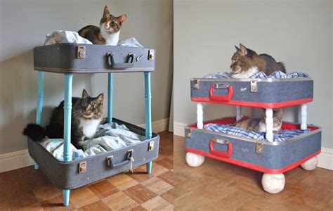 This Suitcase Cat Bunk Bed Is A Brilliant Way To Re Purpose Your Old
