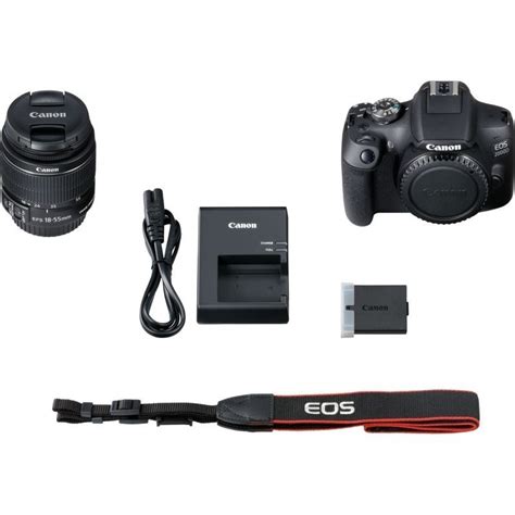Canon Eos 2000d 18 55mm Iii Kit Black Dslrs Photopoint