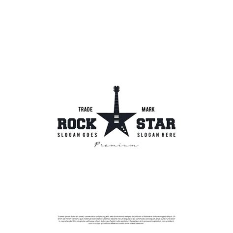 Premium Vector Rock Star Logo Design Vintage Emblem For Clothing Logo
