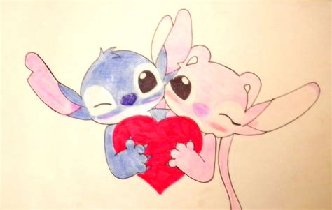 Stitch And Angel Drawing At Getdrawings Free Download