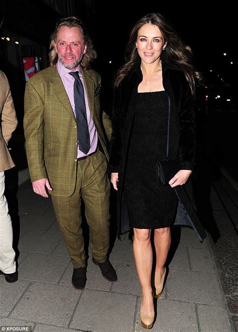 Elizabeth Hurley Joins Henry Cole At British Design Private View Daily Mail Online