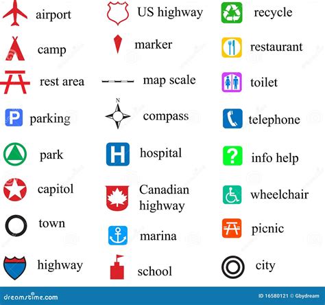 96 Map Symbol Ideas Map Symbols Map Free Icon Set